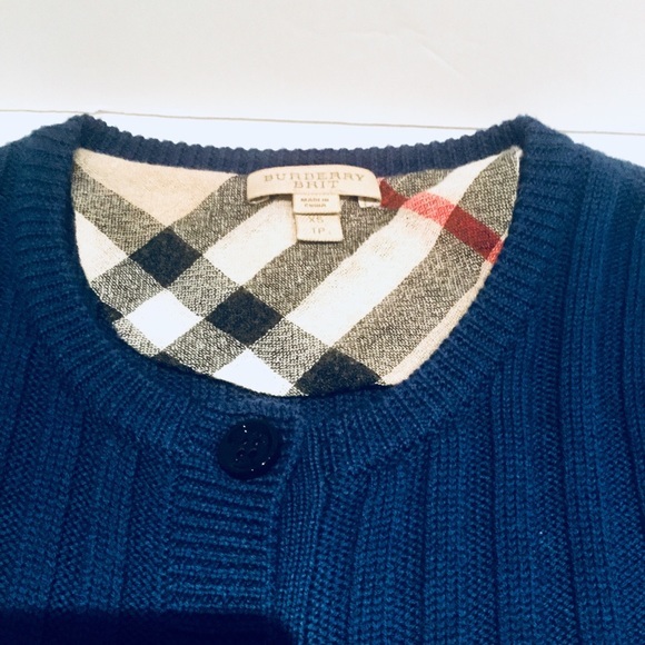 BURBERRY BRIT BLUE WOOL  SWEATER - Picture 5 of 8